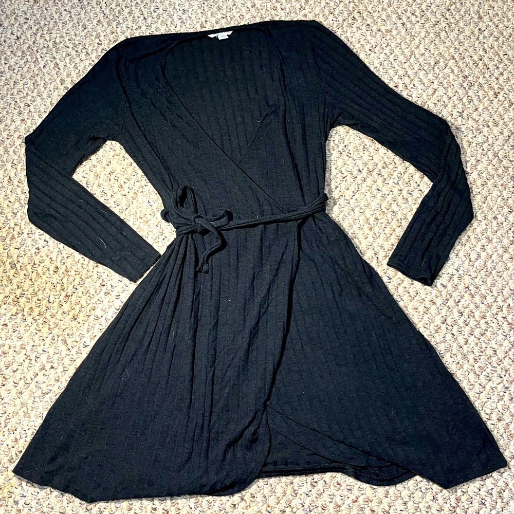 American Eagle Black Wrap Dress
